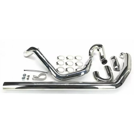 Bassani True Dual Chrome Header Pipes (11215A)