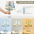 thumbnail image 3 of Ryvnso LED Bedside Table Lamp Anchors and Boats Bedroom Desk Lamps Nightstand Lampshade S, 3 of 7