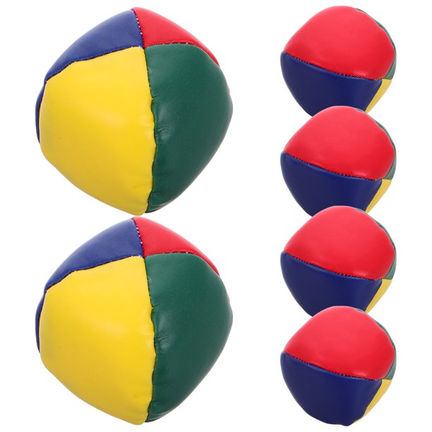 6 mini bolsas de frijoles coloridas con forma de bola, bolsas de arena redondas para lanzar, juguetes para niños, accesorios para juegos de lanzamiento en interiores y exteriores
