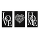 thumbnail image 1 of Cuadro Decorativo de Metal con Diseño combo love home  Grande, 1 of 4