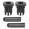 thumbnail image 2 of Lefu 4Pcs Black Car Rear Door Lock Pin Knob Cap Sets For BMW 5 Series F10 F18 E39, 2 of 7