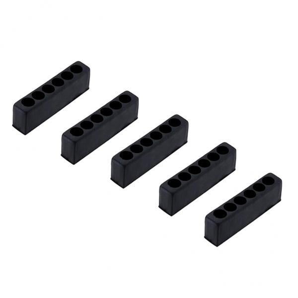 2x 5pcs Destornillador Hexagonal Portabrocas 6/12 Agujero Bloques de Almacenamiento de Plástico Cola Soporte de bits de destornillador