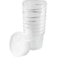 Gallon (128 Oz) Clear Plastic Bucket with Lid and Handle (1 Pack), Ice