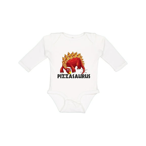 Inktastic Pizzasaurus Boys or Girls Long Sleeve Baby Bodysuit