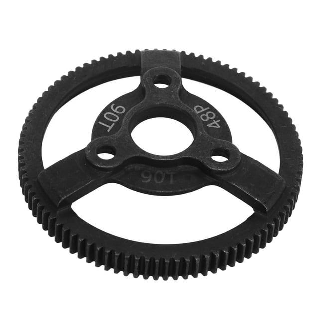 RC Steel Spur Gear Set, Lightweight Wear Stable Rolling Black 48P Steel Spur Gear For 1/10 RC Car