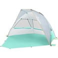 thumbnail image 1 of WolfWise Tienda de Playa Portátil para 3 Personas, Sombrilla UPF 50+, con Suelo Extensible, Verde Menta, 1 of 8