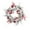 D, variant on Christmas Red and Gold Garland Wreath – Holiday Decoration with Balls, Roses, Cedar, and Berries – Festive Decor for Door, Mantel, Staircase, or Wall