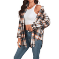 thumbnail image 3 of FIUFY Womens Casual Long Sleeve Button Down Shirts Loose Fit Plaid Shacket with Pockets, 3 of 4