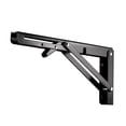 thumbnail image 1 of Soporte Plegable Uxcell de 9.84" para Estantes, Mesa, Escritorio, Montado en Pared, Colapsable, Largo, Negro, 1 of 4