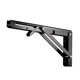 thumbnail image 1 of Soporte Plegable Uxcell de 9.84" para Estantes, Mesa, Escritorio, Montado en Pared, Colapsable, Largo, Negro, 1 of 4