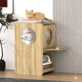 thumbnail image 6 of Cat Feeding Station for Water Fountain & Food, Cat Feeding Table with Spill-Proof Mat, 6 of 7
