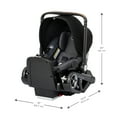 thumbnail image 2 of Evenflo Shyft DualRide Infant Car Seat and Stroller Combo with Carryall Storage, Boone, 2 of 11
