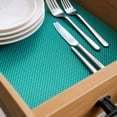 thumbnail image 4 of Cabinet & Drawer Liners, Shelf Liners for Kitchen Cabinets Non-Adhesive, Zip N Fit Shelf Liner, Drawer Liners for Kitchen Cabinets, 4 Pack 18X12 Inch Cuttable Blue Moisture-Proof, 4 of 6