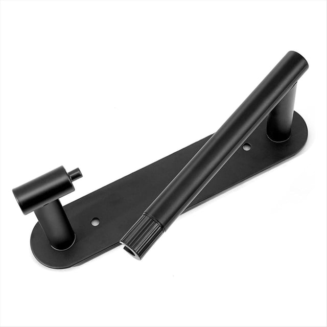 Soporte de Papel Higiénico Negro-Rollo de Papel Higiénico de Acero Inoxidable Soporte de Papel Montado en la Pared Estantes de Toallas para Baño