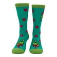 thumbnail image 4 of Kiss Me Under The Mistletoad Socks Funny Xmas Mistletoe Toad Joke Footwear, 4 of 7