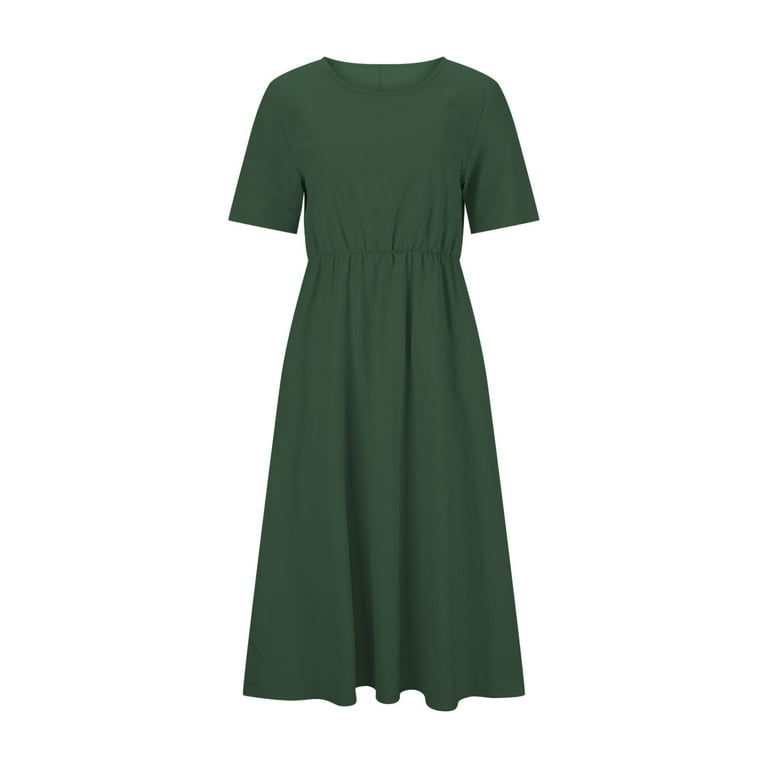 casual jersey midi dress Z Supply Coastline Jersey Denim Midi Dress In Blue Cotton