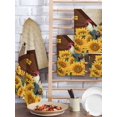 thumbnail image 2 of Farmhouse Sunflowers Kitchen Dish Towels for Drying Dishes Set of 4, Vintage Roosters Farm Countryside Waffle Weave Microfiber Hand Tea Bathroom Towels Quick Dry & Absorbent Towel 15.7x23.6, 2 of 7