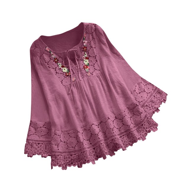 Top corto sin espalda liso para mujer - Camiseta sexy informal de manga corta - Diseño con mangas acampanadas - Ropa de verano de poliéster