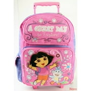 Dora The Explorer Large Rolling Backpack (16") - A Great Day To Explore!