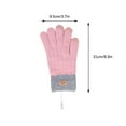 thumbnail image 3 of Lilgiuy USB Winter Gloves for Men and Women Stretch Knitted Heating Gloves Warm Windproof Solid Color Mittens for Christmas New Year Thanksgiving, 3 of 5