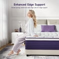 thumbnail image 5 of Full 10 Inch Hybrid Mattress in a Box with Handles, Lavender Gel Memory Foam Bed Pad and Pocket Springs for Motion Isolation & Edge Support 365 Night Trial Fiberglass-Free CertiPUR-US Certified, 5 of 7
