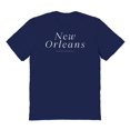 thumbnail image 1 of New Orleans Louisiana Graphic Navy Men's Cotton T-Shirt, 1 of 1