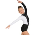 thumbnail image 5 of iiniim Girls 3 Piece Gymnastics Outfits Long Sleeve Leotard with Shorts Hairband Sparkly Ballet Dancewear White 6, 5 of 7