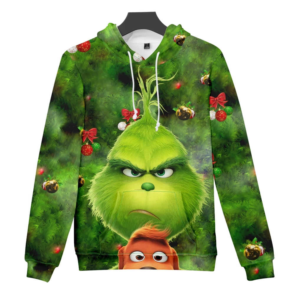 The Grinch Quarantime Its Too Peopley Outside Christmas 3D Hoodie