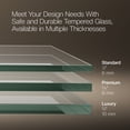 thumbnail image 7 of Kohler 27582-10L-BL 71.5 x 30.37 in. Composed Frameless Pivot Shower Door with 0.37 in. Thick Crystal Clear Glass - Matte Black, 7 of 7