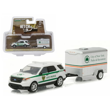 2015 Ford Explorer New York City Dept of Parks and Recreation & Small Cargo Trailer Hitch & Tow Series 7 1/64