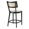 thumbnail image 5 of Counter Stool Chair, Set of 2, Beige Black, Wood, Bar Pub Cafe Bistro Dining Kitchen Hospitality Restaurant, Modern Contemporary HB36729, 5 of 10