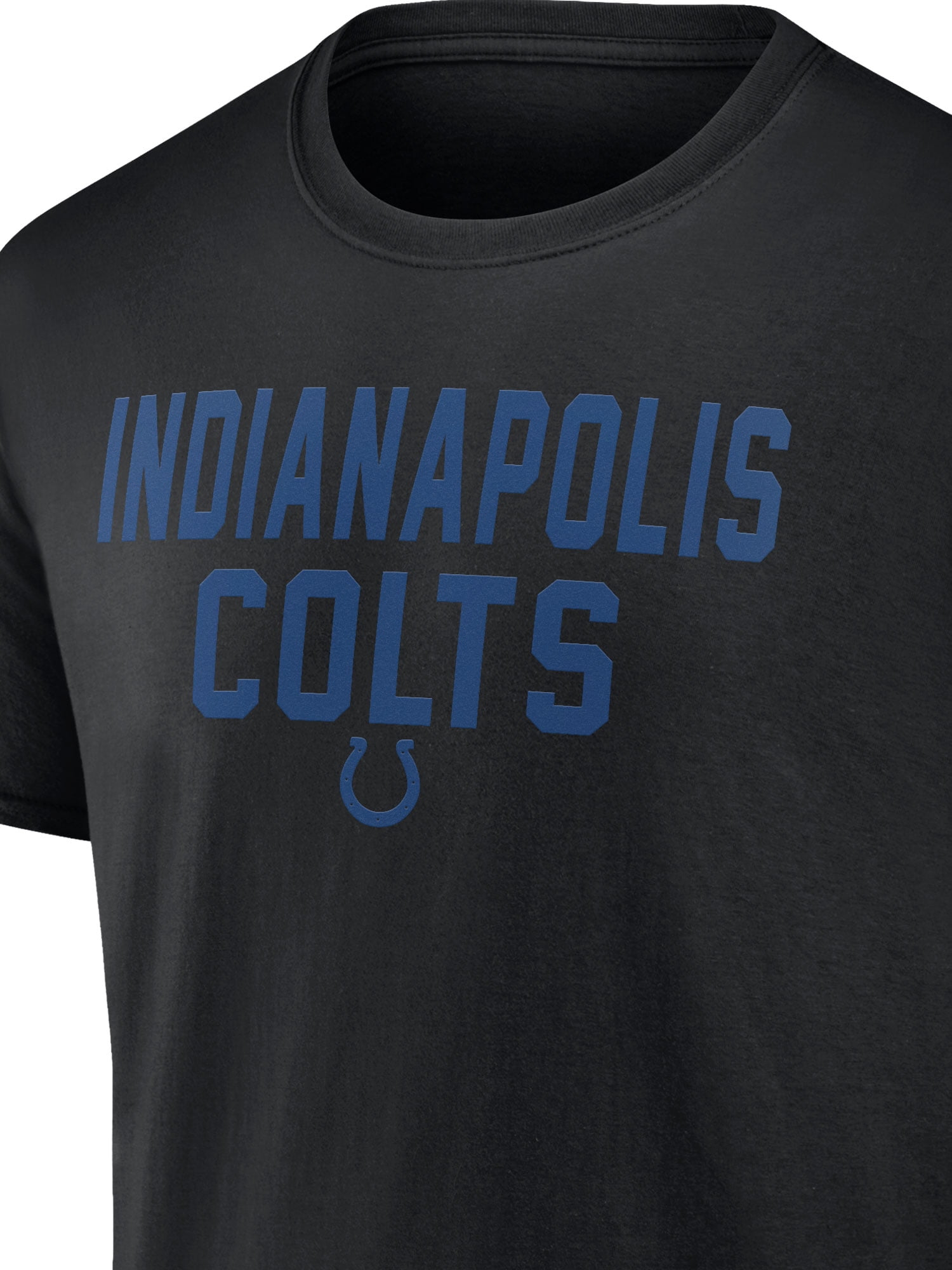 NFL Indianapolis Colts Men's Cotton Black Short Sleeve T-Shirt