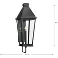 thumbnail image 2 of Progress Lighting Richmond Hill 1-Light Wall Lantern, Textured Black, Clear Glass Panels, Steel, 2 of 9