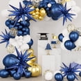 thumbnail image 4 of Globos de foil estrella azul marino Wrbin, 8 piezas, 27/22", 4 of 7
