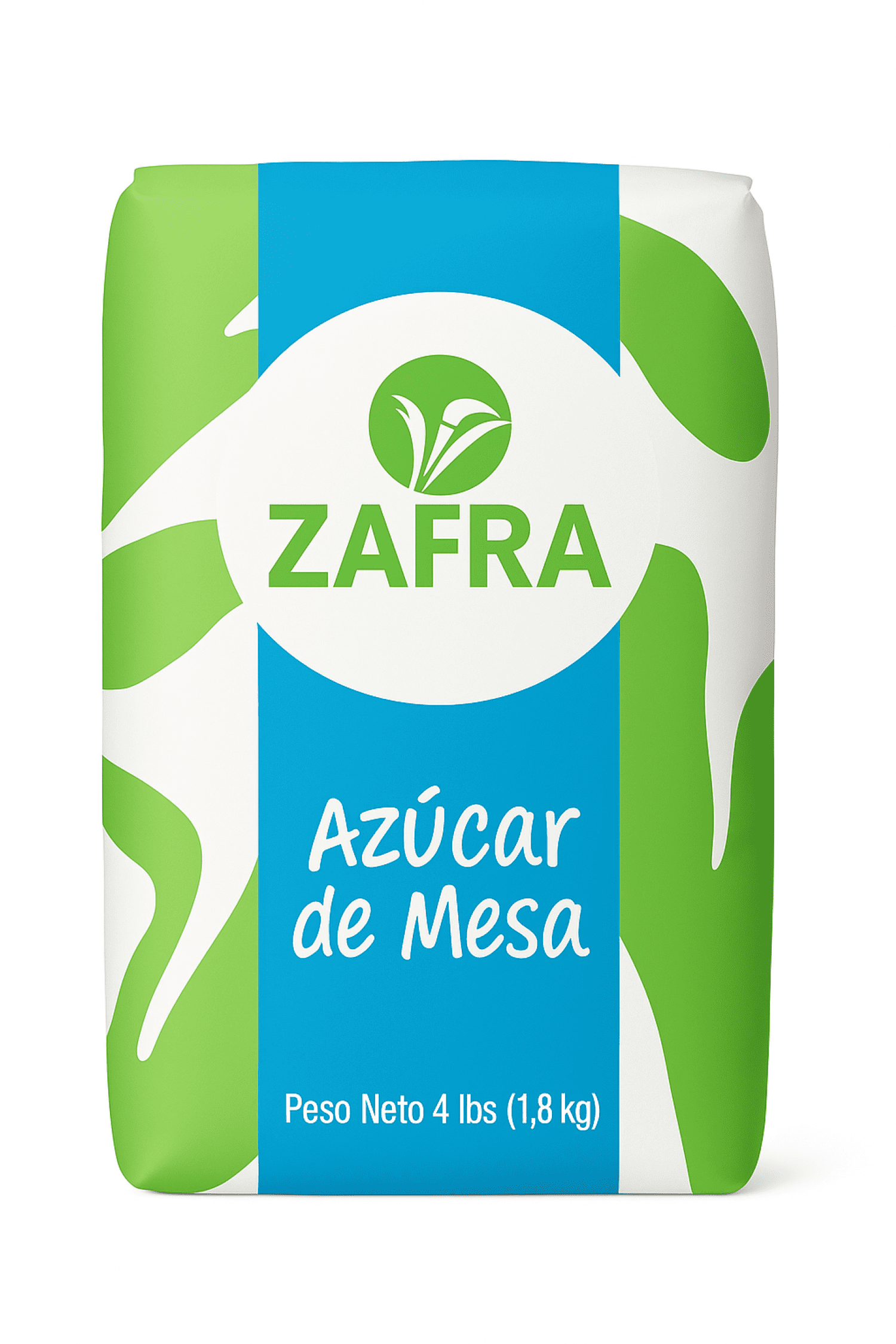 Zafra Natural Table Sugar, Lightly Refined Cane Sugar, 4 lb (1.8