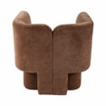 thumbnail image 5 of Sagebrook Home: Exquisite Shelter-Back Accent Chair, Crafted with Durable Wood and Luxe Non-Woven Fabric, 5 of 8