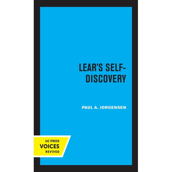 Lear's Self-Discovery, (Hardcover)