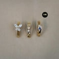 thumbnail image 4 of Anygolds 14K Real Solid Gold Adults' Butterfly Evil Eye & Diamond-Cut Belly Piercing 14G, 4 of 6