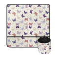 thumbnail image 2 of HELLHERO Colourful Butterflies Sewing Machine Pad with Storage Cylinder Waterproof Foldable for Xmas Gifts Sewing Classes, 2 of 5