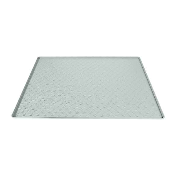 Silicone Pet Feeding Mat with Raised Edge, Waterproof Non Slip Dog and Cat Food Placemat, Spill Proof Pet Bowl Mat for Floor Protection and Easy Cleaning