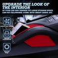 thumbnail image 2 of Xotic Tech 2PCS Interior Seat Seam Gap Filler Middle Armrest Velvet Storage Organizer Box Phone Coins Holder Compatible with Porsche Cayenne 2011-2018, Red, 2 of 9
