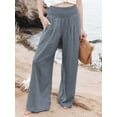 thumbnail image 4 of Pantalones Palazzo de para Mujer Gris L, 4 of 7