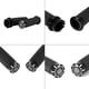 thumbnail image 1 of Manillar Motocicleta, Manillar de motocicleta de 1"Empu?aduras de mano para Softail Cruiser Chopper Negro Ecomeon no, 1 of 5