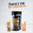 thumbnail image 4 of Nostalgia 3-Quart Iced Tea & Coffee Brewing System With Double-Insulated Pitcher, Strength Selector & Infuser Chamber, Also Perfect For Lattes, Lemon, 4 of 6