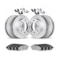 thumbnail image 2 of KarParts360 For Ford F-350 Super Duty 1999 00 01 02 03 2004 Brake Rotor Set | Front and Rear | Plain Style | With Brake Pads, 2 of 4