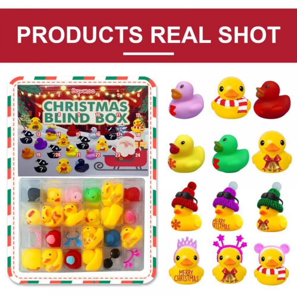 Advent Calendar 2022 24 Rubber Ducks for Boys, Girls, Kids, and