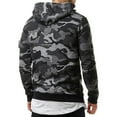 thumbnail image 4 of Men Fleece Sweatshirt Autumn Winter Camo Hooded Hoodies Blank Pullover Hoody Cotton Male tops clothes, 4 of 7