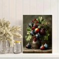 thumbnail image 2 of Rustic Fig Fruit Still Life Canvas Print, Dark Botanical Farmhouse Kitchen Dining Room Home Wall Decor Art, 2 of 8