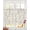 Off-White, variant on Watercolor Floral Sheer Curtains 45 Inch Length 2 Panels Set for Living Room/Bedroom, Spring Botanical Flowers Tree Branches Kitchen Curtains Grommet Semi-Sheer Curtains Window Treatments 42"x45"x2