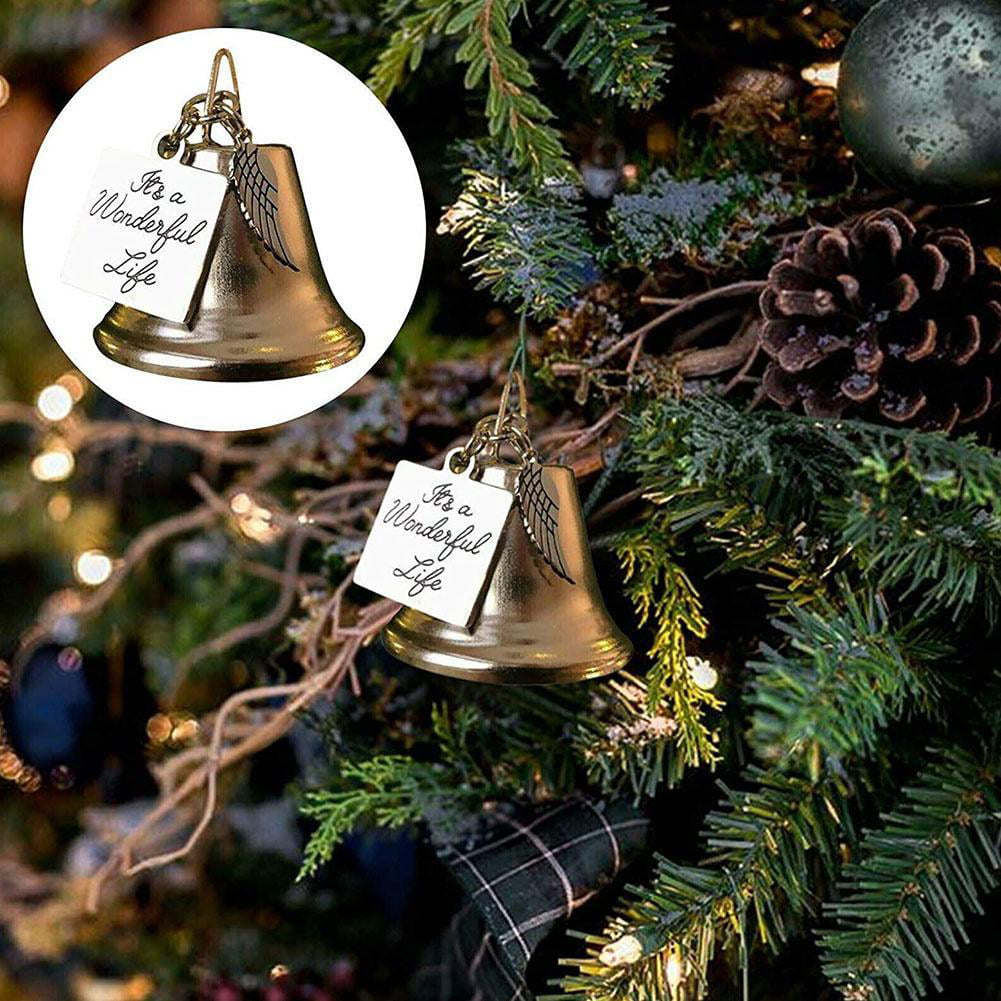 'It's A Wonderful Life' Christmas Angel Wing Bell Ornament Home XmasDecoration 